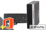 EliteDesk 800 G4 SFF(Microsoft Office Home and Business 2019付属)(SSD新品)(39348_m19hb)　中古デスクトップパソコン、4GB～