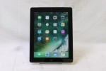 iPad 第4世代 Wi-Fi + Cellular au ブラック バッファロー製キーボード付き(36282)　中古タブレット、Apple