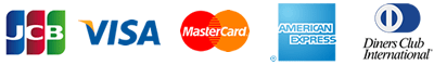中古パソコン直販でご利用できるクレジットカード　JCB・VISA・MasterCard・AMERICAN EXPRESS・Diners Club International