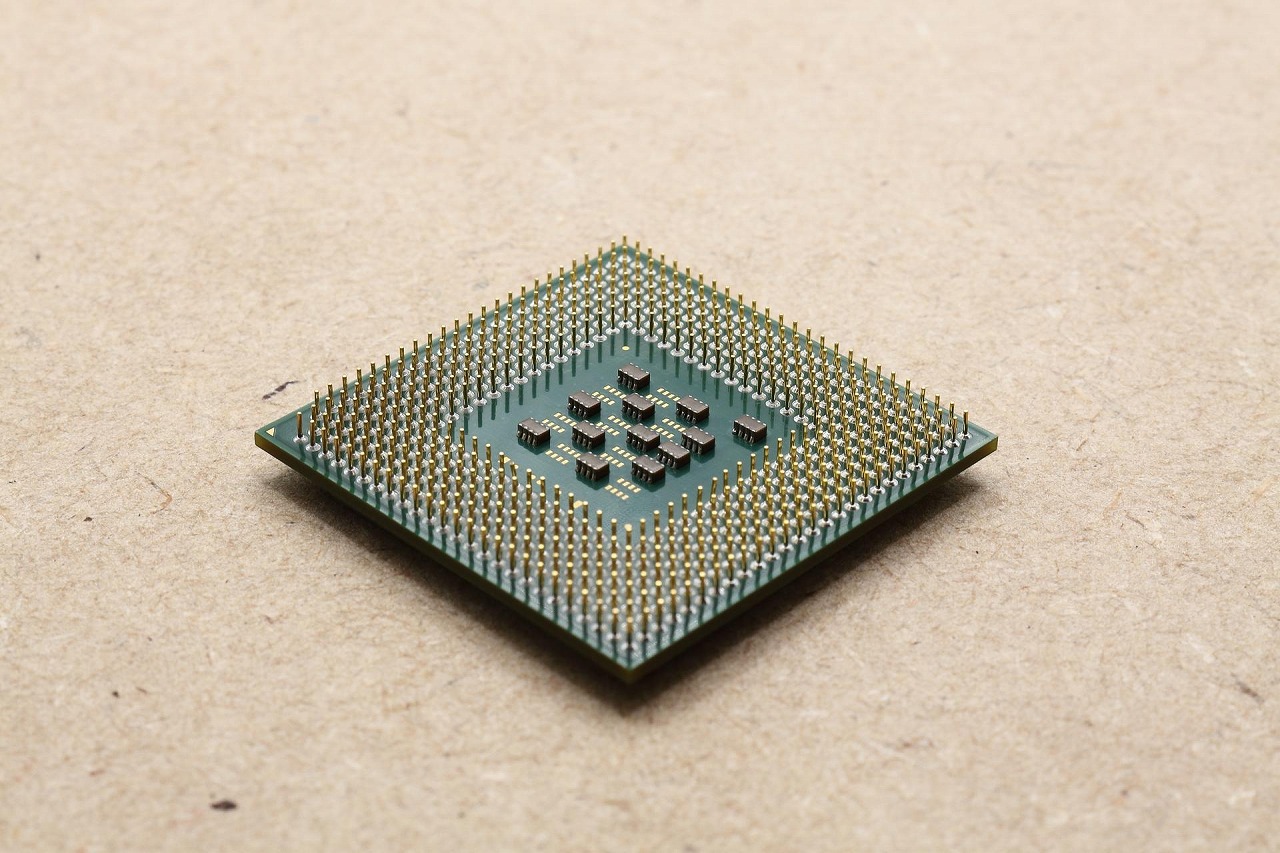 CPUプロセッサのクローズアップ