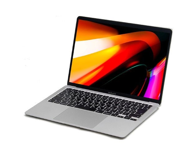 【即納パソコン】MacBookAir (M1, 2020) シルバー(44800) 拡大