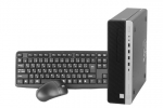 【即納パソコン】EliteDesk 800 G3 SFF(SSD新品)(40933)　中古デスクトップパソコン、HP（ヒューレットパッカード）、Windows10、6世代