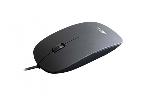  Lazos 有線静音マウス（新品）【L-SM-B】(43209)
