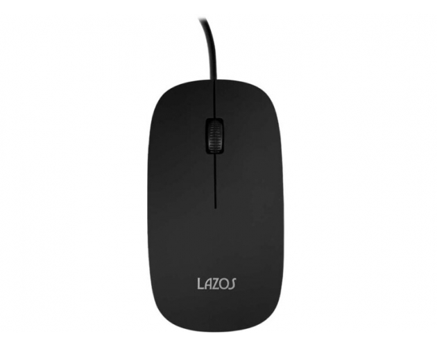  Lazos 有線静音マウス（新品）【L-SM-B】(43209、02) 拡大
