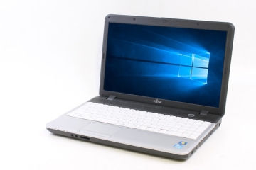 富士通 メモリ3GB HDD160GB ノートパソコン/wifi/ホワイト